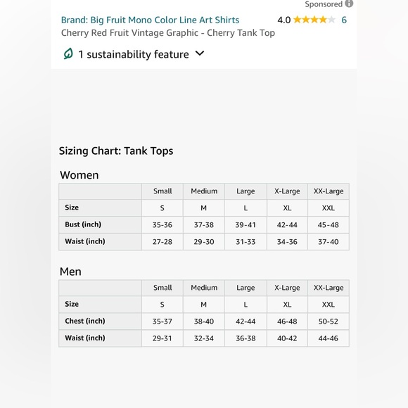 Cherry tank top women’s M - Picture 6 of 7